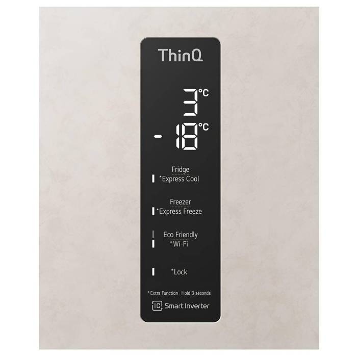Холодильник LG GC-B509MEWM: нижняя морозильная камера, Total No Frost, 384 л. Заказать с доставкой по регионам Кыргызстана