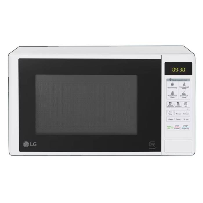 LG MS2042DY — белая СВЧ-печь с 32 программами и функцией ECO ON, цена и доставка в Кыргызстане