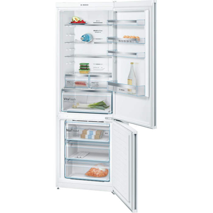 Bosch KGN49XW30U — двухкамерный холодильник белого цвета, объем 466 л, заказать с доставкой по Кыргызстану