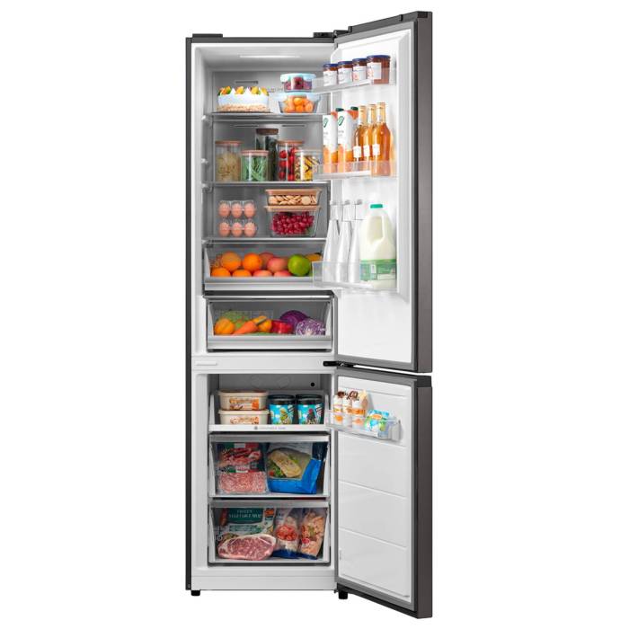 Чёрный холодильник Midea 402 л с зоной свежести и No Frost — заказать онлайн с доставкой по Кыргызстану
