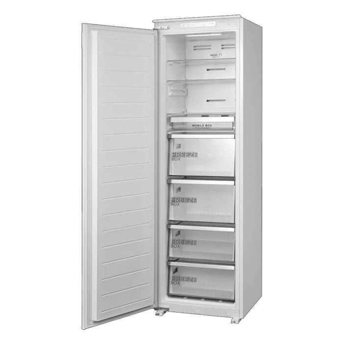 Встраиваемый морозильник Midea MDRE354FGF01 — тихая работа (41 дБ), высокая мощность замораживания 10 кг/сут, заказать с доставкой