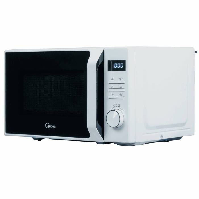 Микроволновая печь Midea AM720C2MV-W — белая, с функцией блокировки управления, быстрым стартом и таймером. Заказать в городе с доставкой