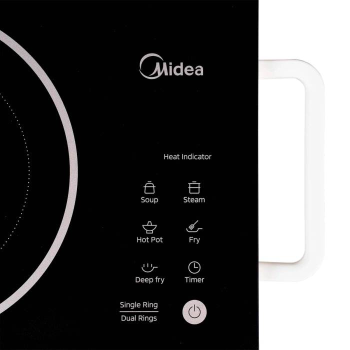 Настольная плита Midea MCH-T412B — режимы: жарка, суп, пар, кипячение — Onbir.kg