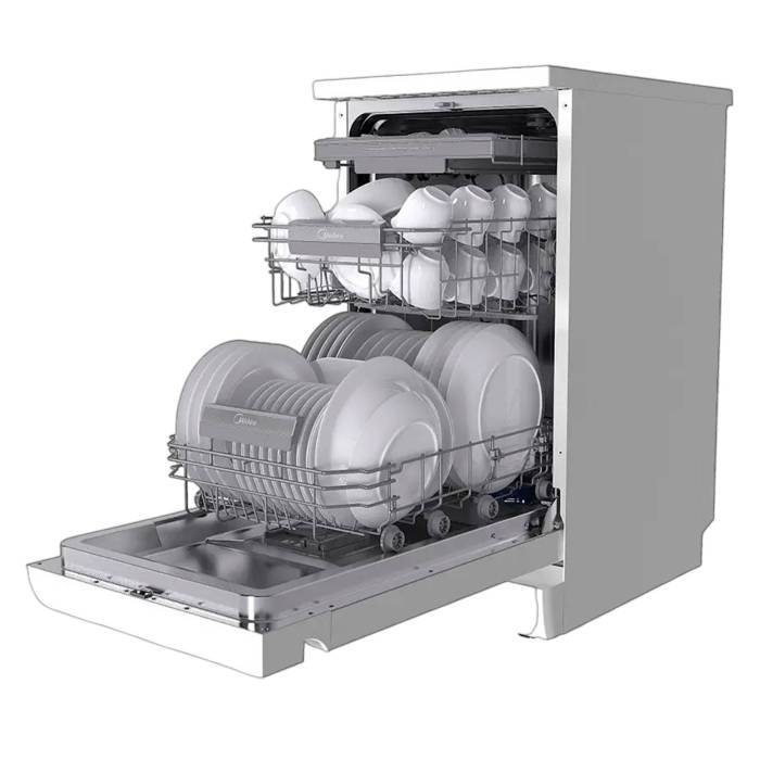 Midea MFD45S160Wi — 9 программ мойки, включая Интенсивную, Эко, Быструю 30 мин, Ночную и Hygiene Care+, купить онлайн
