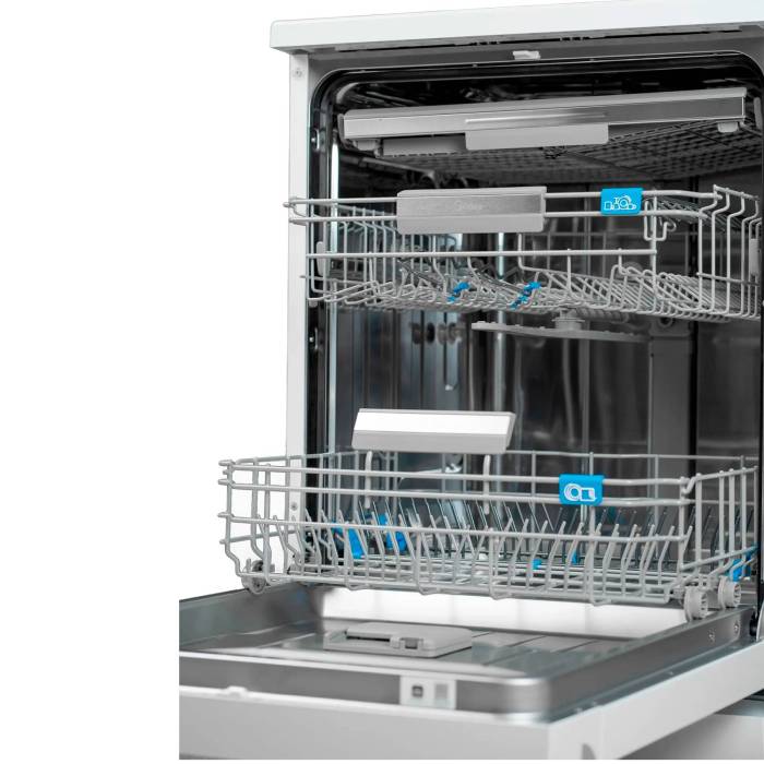 Midea MFD60S160Wi-C — 8 программ мойки, включая IntensiveCare+, ECO, Быструю, Ночной цикл и HygieneCare+, купить онлайн