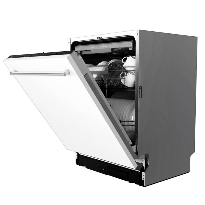 Midea MID60S150i — встроенная посудомойка с 8 программами, функцией половинной загрузки и сушкой класса A, купить онлайн по городу