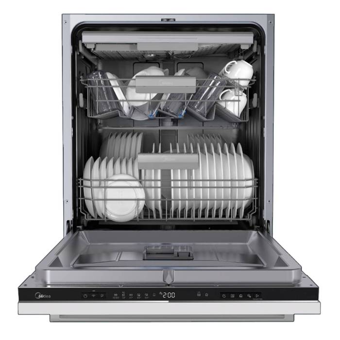 Посудомоечная машина встраиваемая Midea MID60S340i — с 14 комплектами посуды, 6+4 программами и защитой AquaStop, заказать с доставкой в Бишкеке