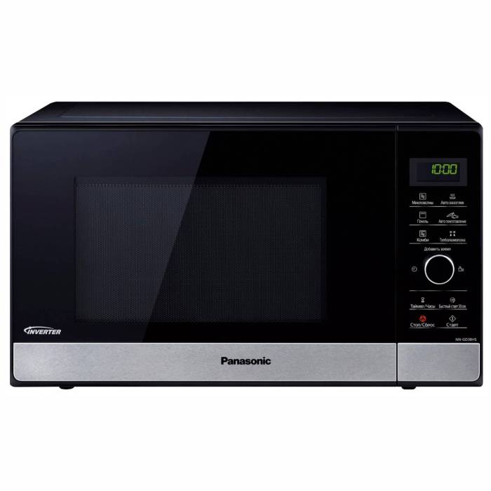 Panasonic NN-GD38HSZPE — инверторная микроволновая печь с грилем, объем 23 л. Купить в Бишкеке с доставкой