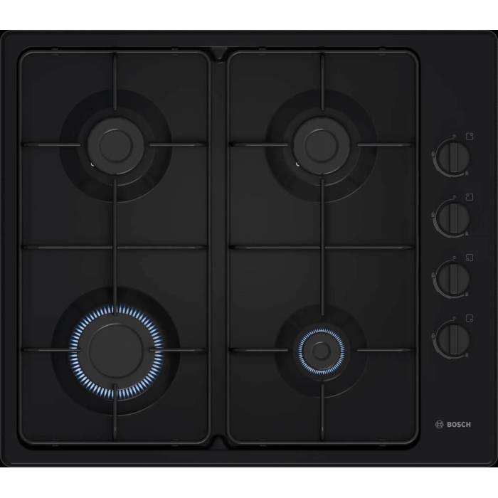 Bosch PBP6C6K80Q — газовая варочная панель на 4 конфорки с мощностью до 3 кВт, купить в Бишкеке с доставкой