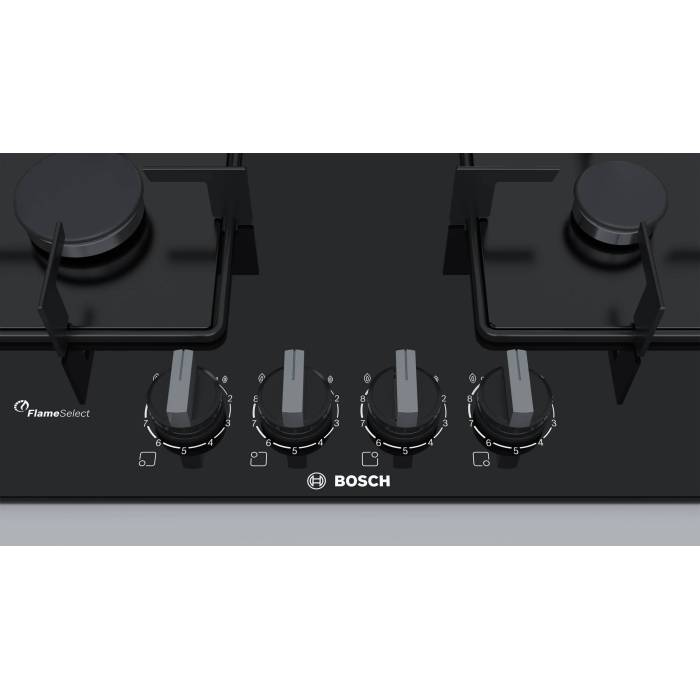 Bosch PPP6A6B10 — чёрное стекло и чугунные решётки для устойчивой готовки, купить в Бишкеке