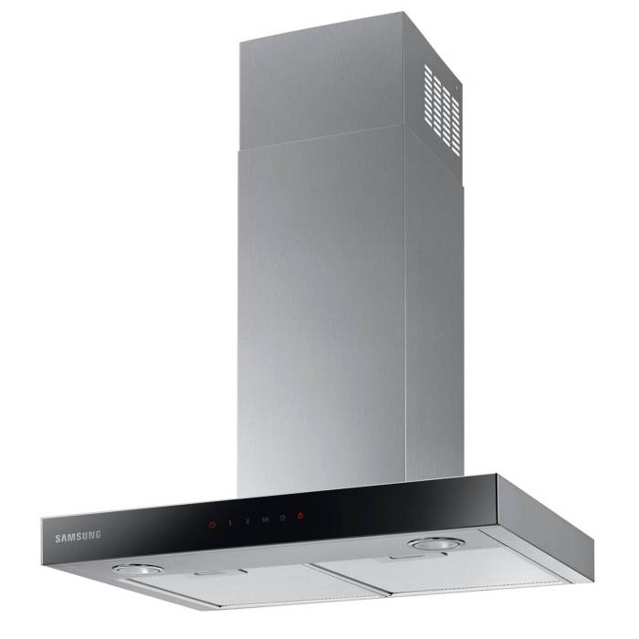 SAMSUNG NK24C5070US/UR — настенная каминная вытяжка черного стекла, производительность до 531 м³/ч, купить в Бишкеке