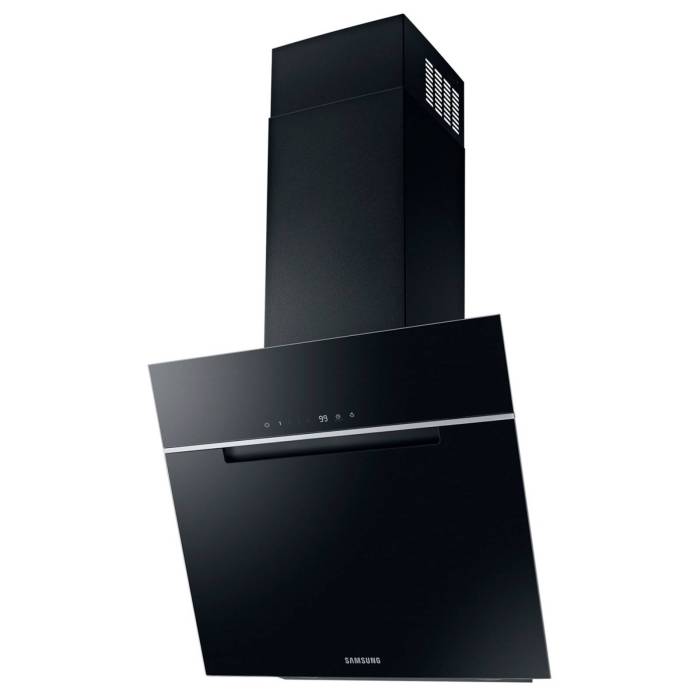 SAMSUNG NK24C7070WB — наклонная вытяжка черного стекла, производительность до 585 м³/ч, купить в Бишкеке