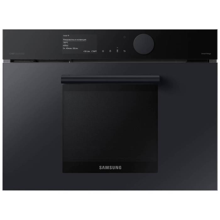 SAMSUNG NQ50T9539BD/WT — премиальный встраиваемый духовой шкаф из серии Infinite Line™ с функцией СВЧ, заказать онлайн с доставкой
