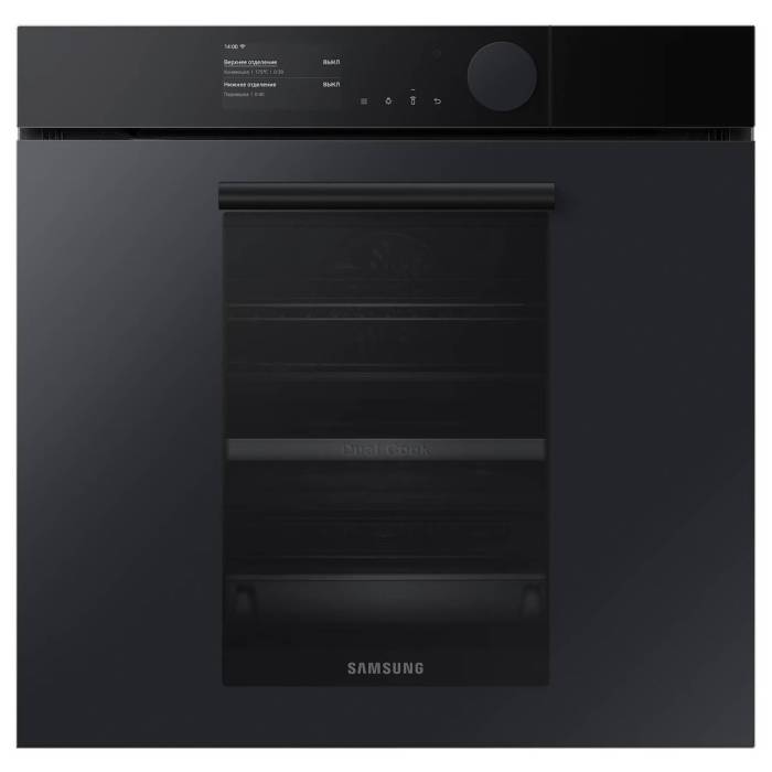 SAMSUNG NV75T9979CD/WT — премиальный духовой шкаф Infinite Line™ с функцией Dual Cook и элегантным дизайном Satin Glass, заказать онлайн с доставкой в Бишкеке