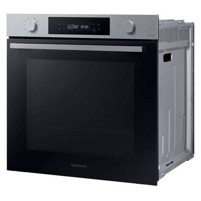 SAMSUNG NV7B4125ZAS — духовой шкаф объёмом 76 литров с элегантным дизайном из чёрного стекла Clean Black и нержавеющей стали