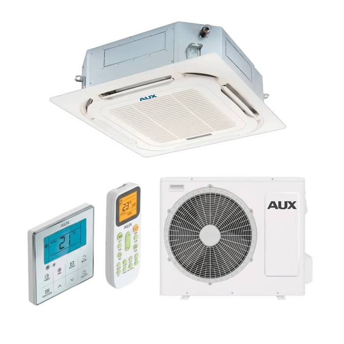 Кассетный кондиционер AUX 12 INVERTER — Мощность охлаждения: ≈ 3.6 кВт (12 000 BTU) — Onbir.kg Бишкек, Кыргызстан