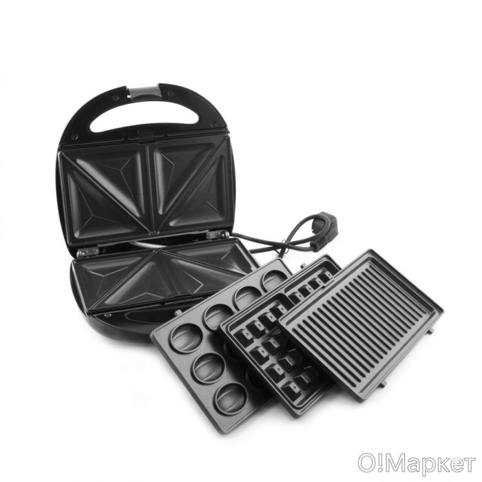 Вафельница Техномир TH-8825 — Функции: вафельница, сэндвичница, гриль, орешница — Onbir.kg Бишкек, Кыргызстан