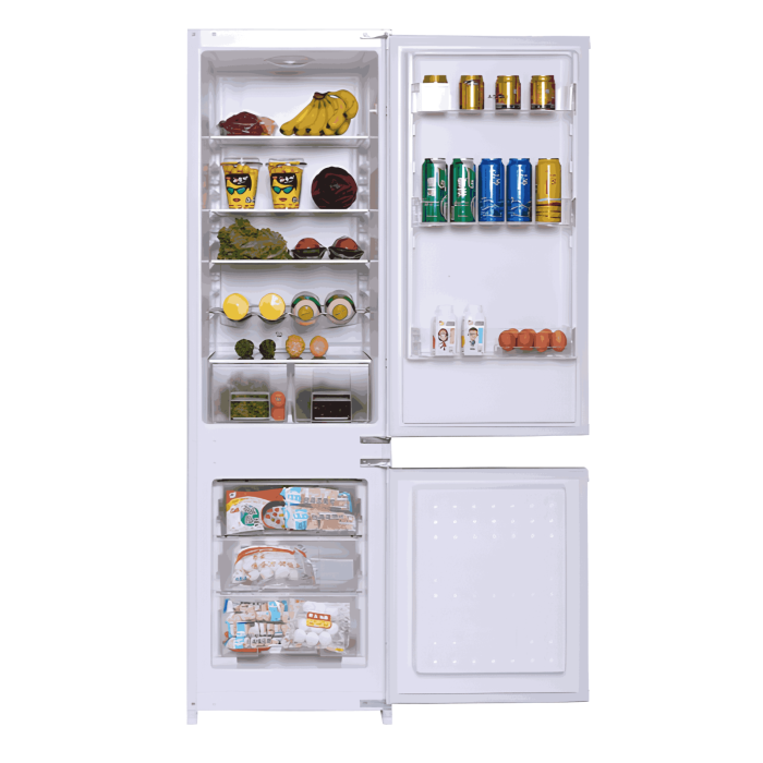 Встраиваемый холодильник HAIER HRF229BIRU с LED освещением и стандартным компрессором. Высота 180 см, класс А. Купить с доставкой