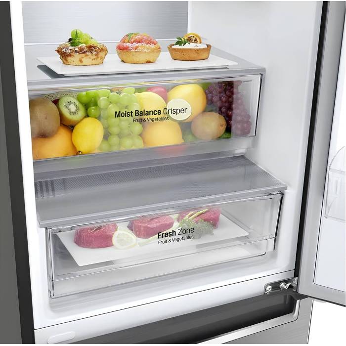 LG GC-B509 SMSM: двухкамерный холодильник с объемом 392 л, A++, линейное охлаждение, внешний LED-дисплей. Заказать с доставкой по Кыргызстану