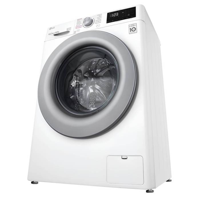 LG F2V3GS4W, стиральная машина с 8,5 кг, серым люком, AI DD™ и функцией пара. Купить в Бишкеке