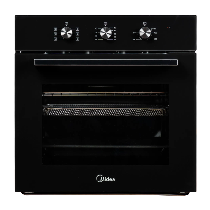 Духовка Midea MO11000GB — 60 л, 5 программ, конвекция, аэрогриль, механическое управление. Купить с доставкой по Бишкеку.