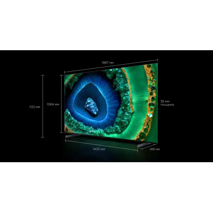 Телевизор TCL 65C855 — 65" QD-Mini LED 4K, 144 Гц, IMAX Enhanced, Google TV, ONKYO