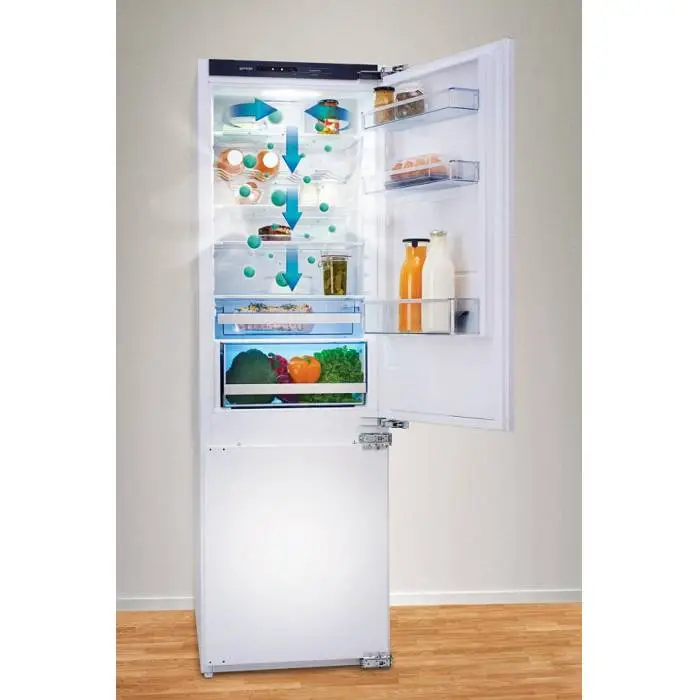 Gorenje NRKI4182A1, двухкамерный холодильник с объемом 269 л и высотой 177.2 см. Заказать с доставкой в Кыргызстан