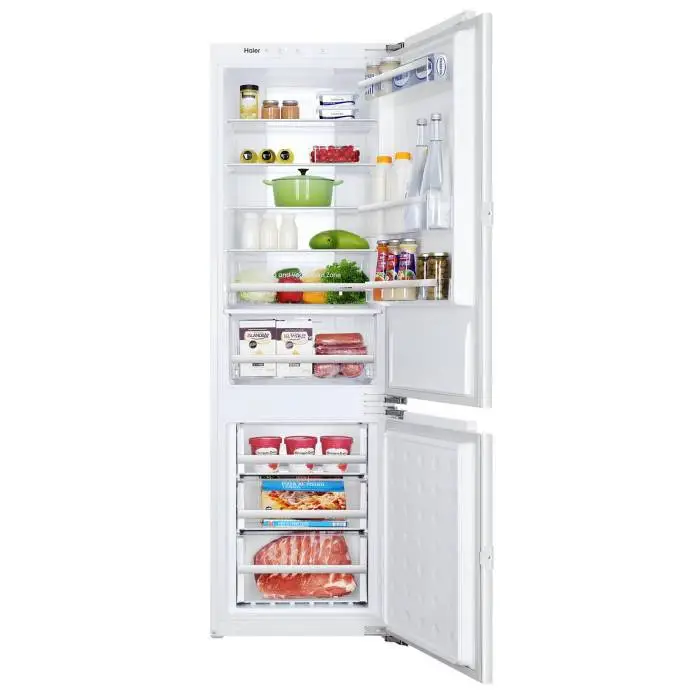 Встраиваемый холодильник HAIER BCFT629TWRU с технологией Total No Frost, высотой 177 см. Вместительное холодильное отделение (170 л) и морозильное (60 л). Доставка по Бишкеку.