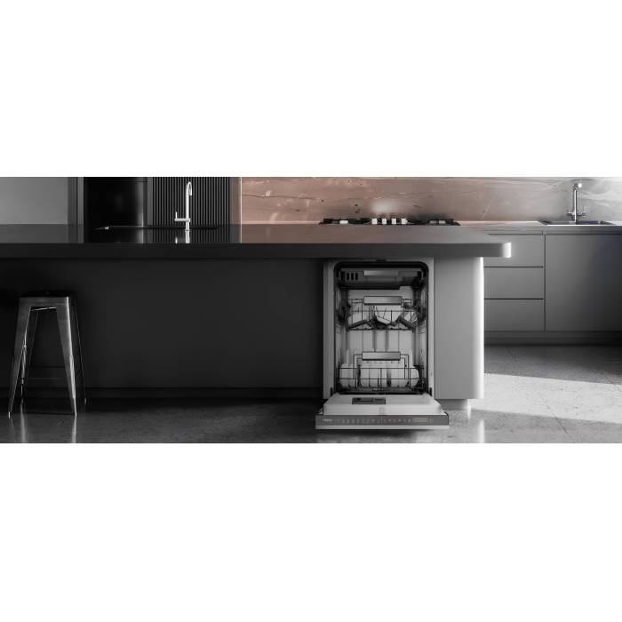 Haier HDWE11-396RU, 45 см, 11 комплектов, инверторный мотор, луч на полу. Купить с доставкой в Бишкеке