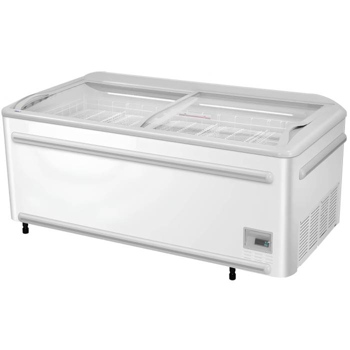 Горизонтальный морозильный ларь Haier GTE1850W с вместимостью 710 литров — просторное решение для хранения продуктов с документами. Доставка в регионы Кыргызстана.