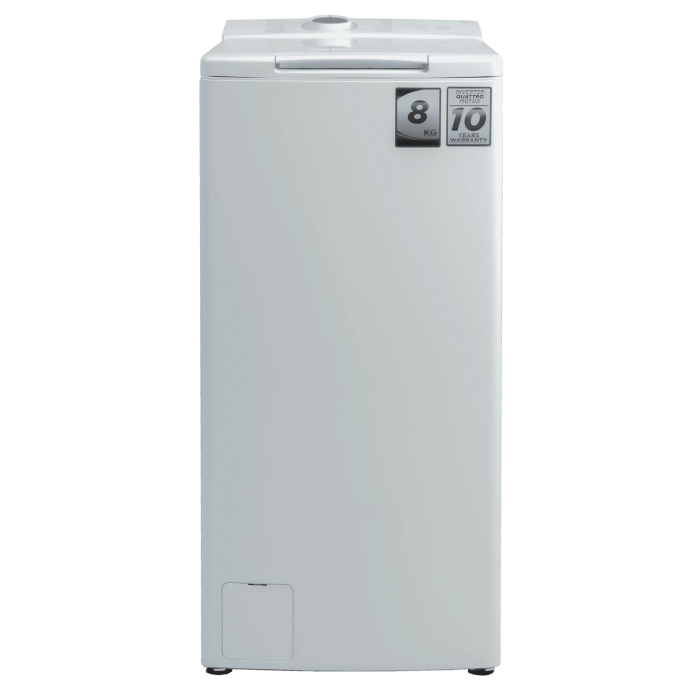 Стиральная машина Midea MF100T80B/W-C с вертикальной загрузкой на 8 кг. Заказать онлайн с доставкой по Бишкеку и Кыргызстану.