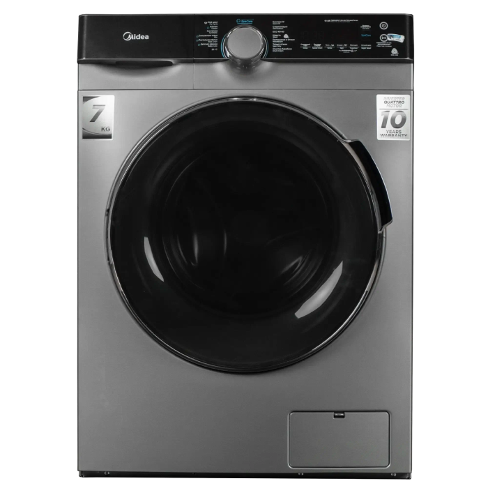 Инверторная Стиральная машина Midea MFK03W70B/S-C с функцией пара Купить в Бишкеке с доставкой онлайн в Кыргызстане