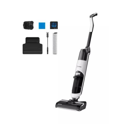 Midea MVC-X6 — система двух резервуаров: чистая вода подаётся отдельно, грязная собирается в другой контейнер