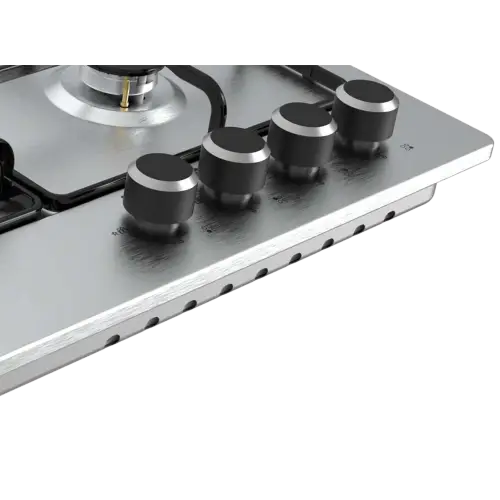 Газовая варочная панель HAIER HHX-M64ENX — безопасность и комфорт на кухне с интегрированным электроподжигом и эмалированными решетками