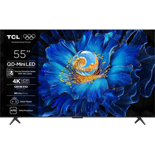 Телевизор TCL 55C6KS QD-Mini LED, 4K Ultra HD, Dolby Audio и Atmos