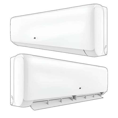 Кондиционер AUX 12QC INVERTER для площади до 25 м², охлаждение 3.5 кВт, обогрев 3.8 кВт — в Бишкеке с доставкой