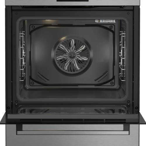 Beko FBM6230TXDSN — электрическая духовка объёмом 72 литра с 8 режимами приготовления, включая гриль, 3D-приготовление и нижний нагрев с вентилятором