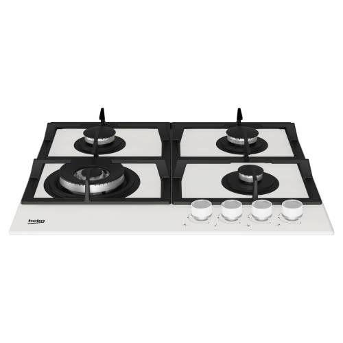 Beko HILW 64225 SW — газовая панель шириной 60 см, корпус белого цвета, заказать с доставкой в Бишкеке