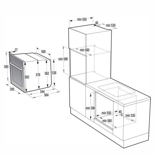 Духовка Gorenje BO6735E02XK — надежность производства Словении, заказать в Бишкеке онлайн