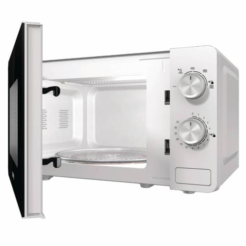 Gorenje MO17E1W — габариты без упаковки: 451×257×343 мм, вес 10,6 кг. Удобна для кухни, офиса или дачи. Купить с доставкой в Кыргызстане