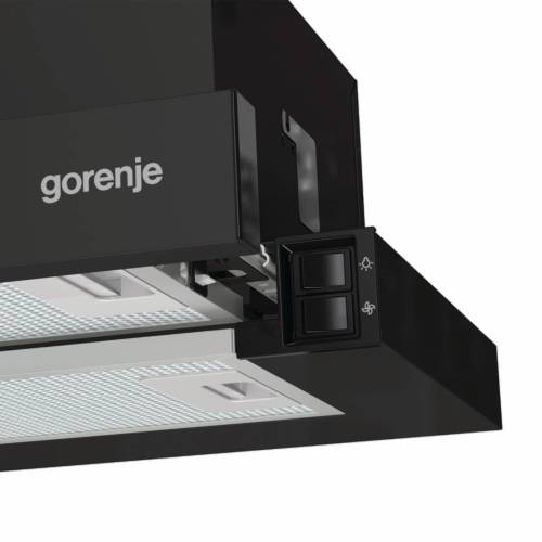 Gorenje TH606E4B — алюминиевый жировой фильтр, легко моется и очищает воздух от жира