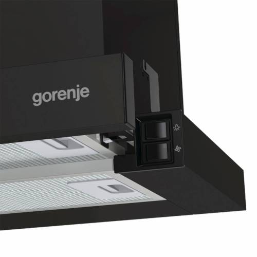 Вытяжка Gorenje TH606E6B — два режима работы: отвод воздуха и рециркуляция для максимального комфорта