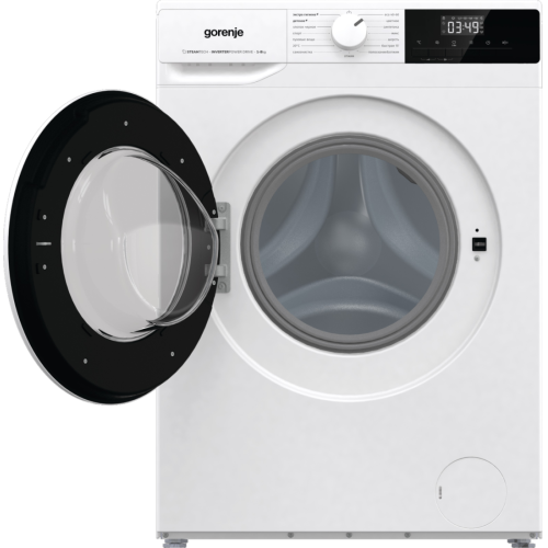 Gorenje WNHPI84AS/R — 8 кг, 1400 об./мин, 15 программ, инверторный мотор, функция пара. Купить в Бишкеке