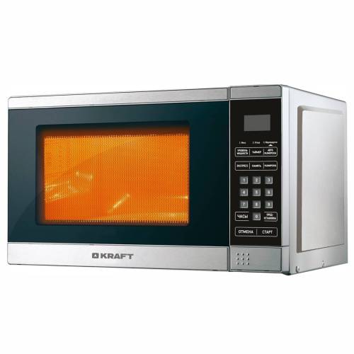 Kraft KF20MW7S-300 D — современная микроволновка с электронным управлением и широкими функциональными возможностями. Заказать в Бишкеке