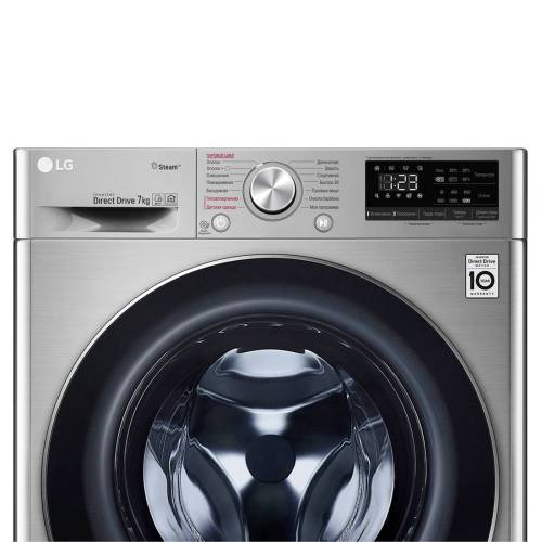 Стиральная машина LG F2V5HS2S — темно-серебристый корпус, LED-дисплей, заказать онлайн с доставкой