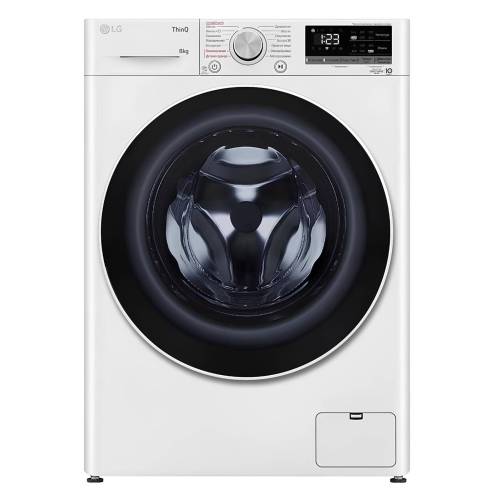 Стиральная машина LG F2V5PS0W 8 кг с AI DD™ и функцией пара, белая, с инверторным мотором. Купить в Бишкеке с доставкой