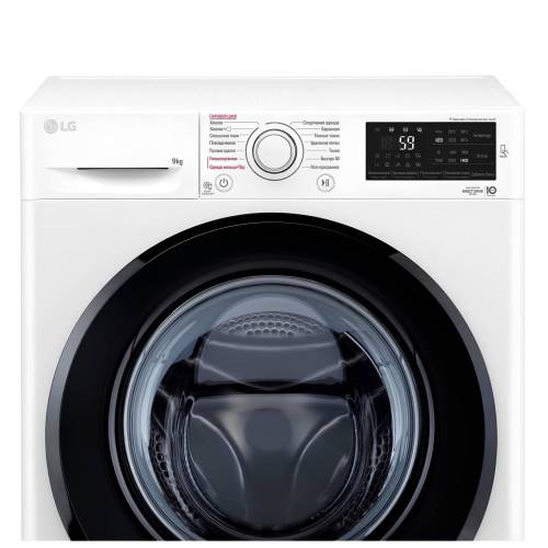 LG F4M5VS6W стиральная машина с функцией пара, 9 кг, инверторный мотор, белая. Заказать с доставкой в Бишкеке