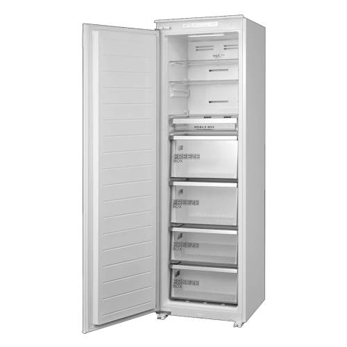 Встраиваемый морозильник Midea MDRE354FGF01 — тихая работа (41 дБ), высокая мощность замораживания 10 кг/сут, заказать с доставкой