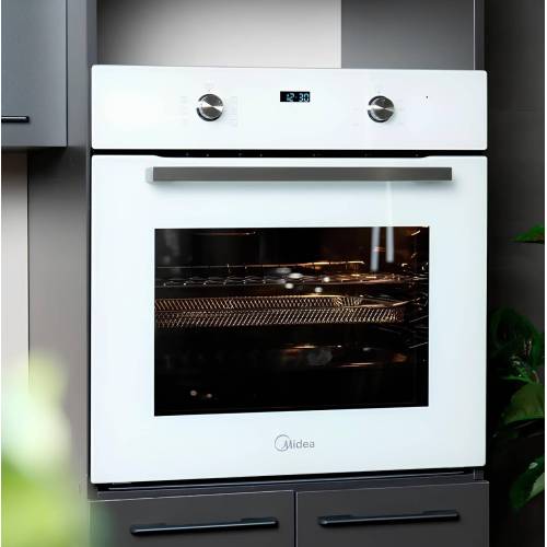 Духовка Midea MO21000GW — 60 л, 5 программ, подсветка, сенсорное и механическое управление, доставка по Бишкеку.