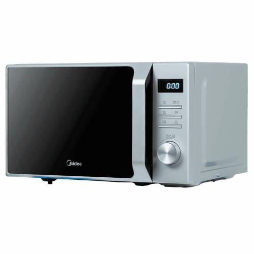 Midea AM720C2MV-S — стильная серебристая печь, LED дисплей, экспресс-режим 30 сек. Заказать онлайн в Бишкеке
